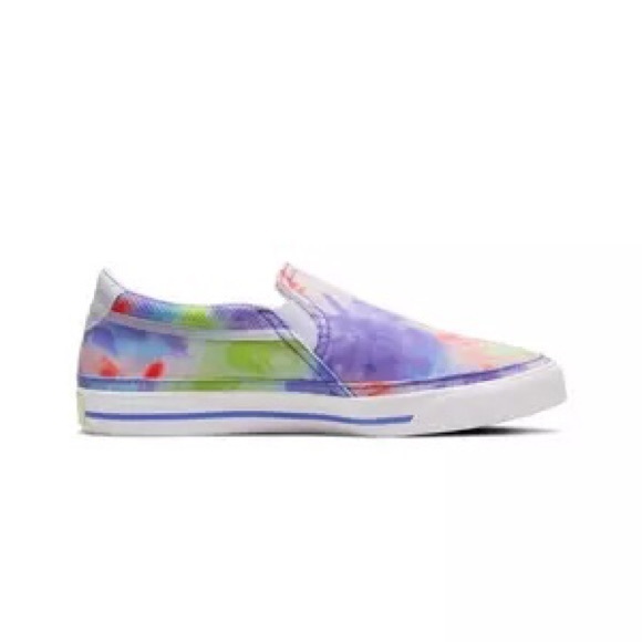 Nike Court Legacy Print Tie Dye Slip On Sneaker - Picture 5 of 15